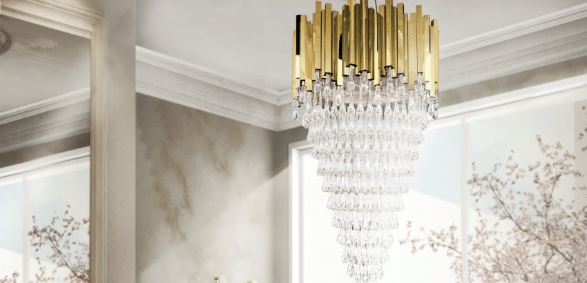 Lámparas modernas Luxxu – 5 candelabros de oro con cristales para iluminar tu mundo